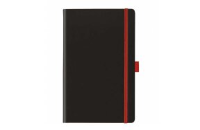 ΣΗΜΕΙΩΜΑΤΑΡΙΟ IVORY ΡΙΓΕ 13x21cm ARIZONA MATRA ΜΑΥΡΟ/ΚΟΚΚΙΝΟ